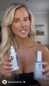 Model shares what she loves about the KD Vitamin C Serum. 
